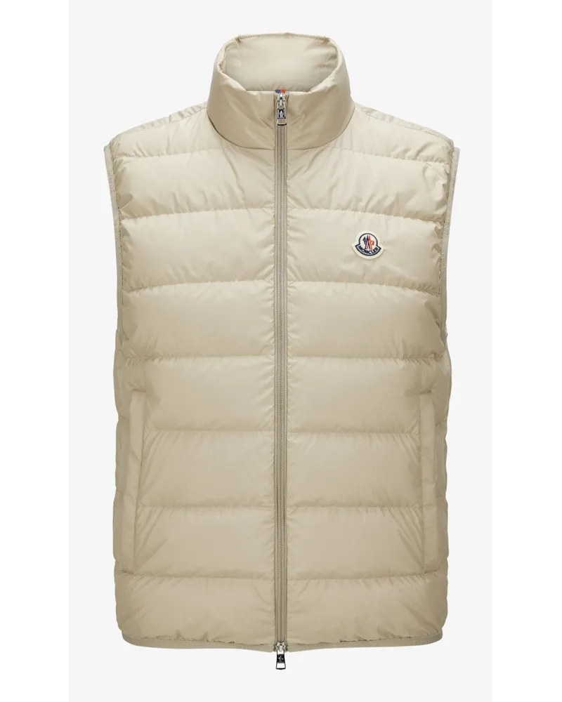 Moncler Contrin Daunenweste Beige