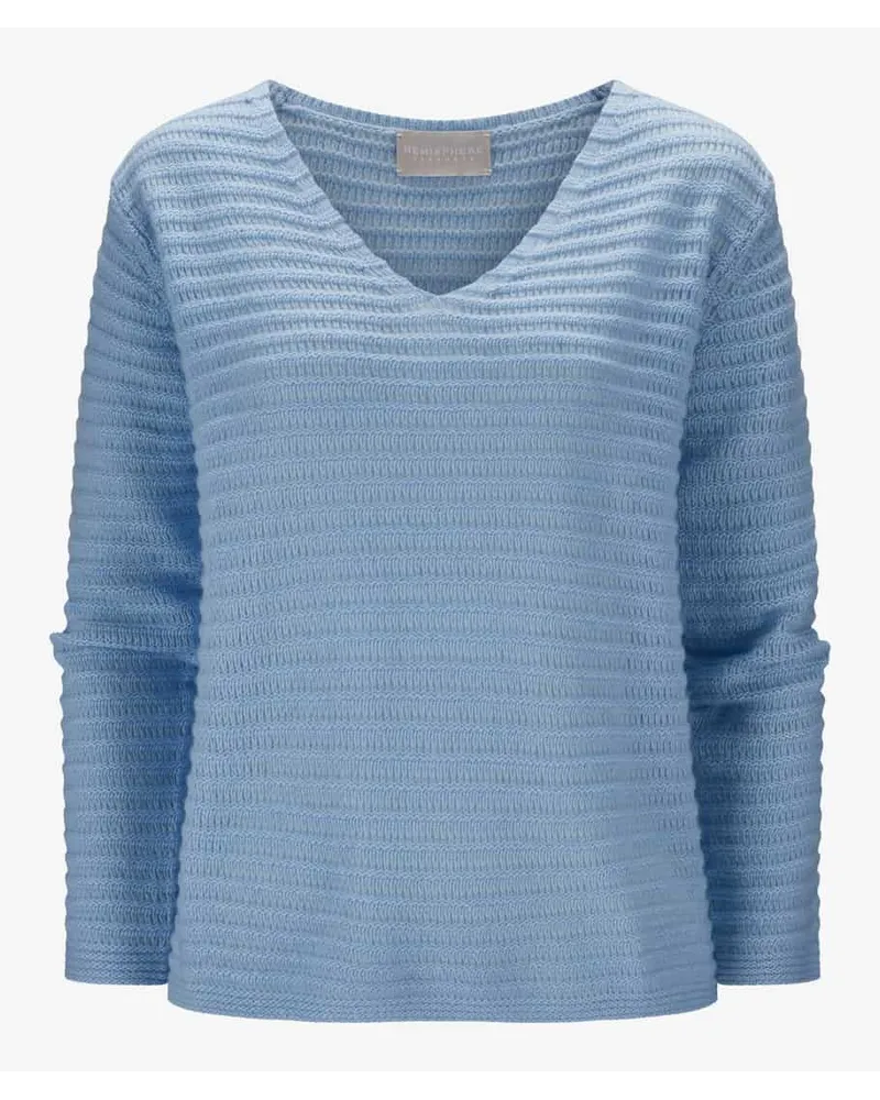 hemisphere Cashmere-Pullover Blau