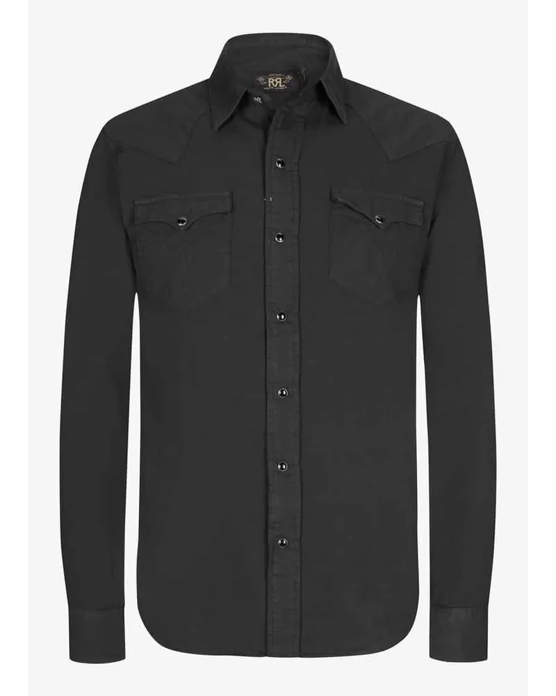 RRL Casualhemd Schwarz