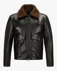 Salvatore Santoro Lederjacke Schwarz