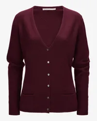 (THE MERCER) N.Y. Cashmere-Strickjacke Rot