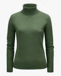 ALLUDE Cashmere-Rollkragenpullover Grün