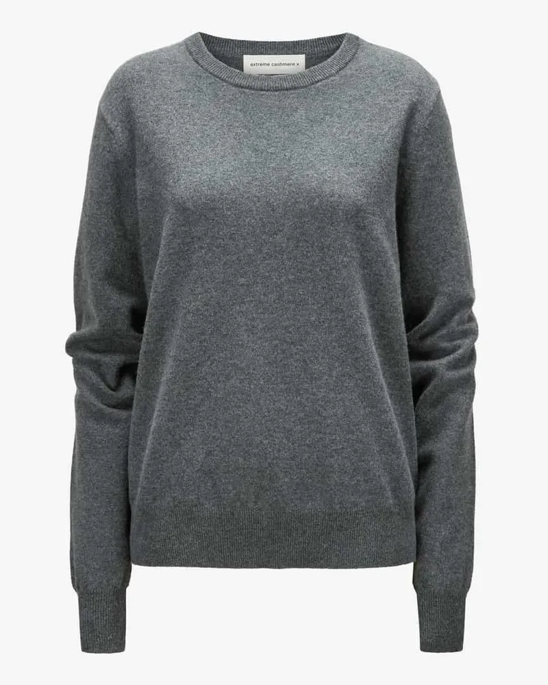 extreme cashmere Classic Cashmere-Pullover Grau