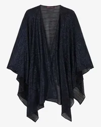 Talbot Runhof Hint5 Poncho Blau