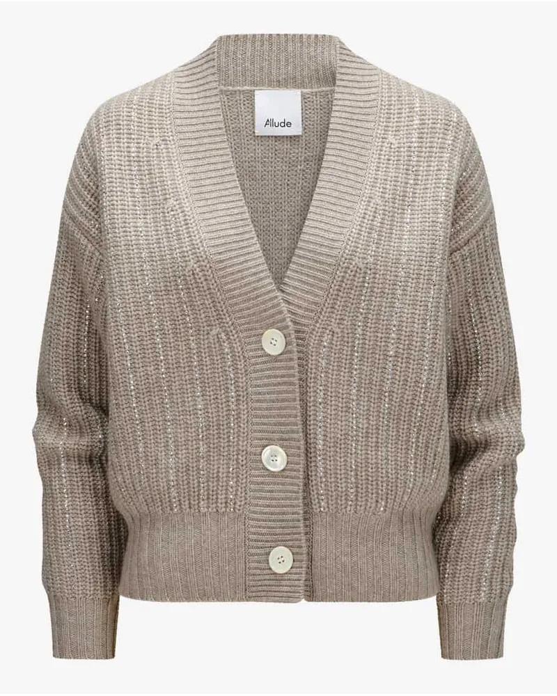 ALLUDE Strickjacke Beige