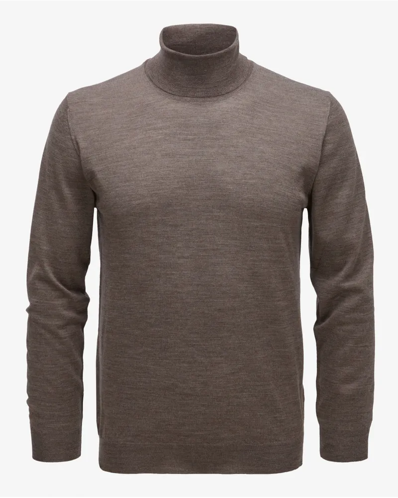 Fedeli Derby Rollkragenpullover Grau