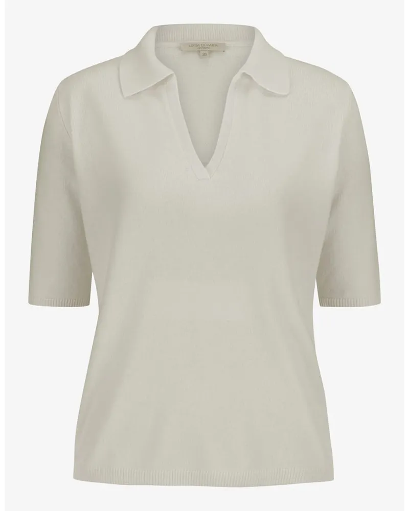 Luisa Di Carpi Cashmere-Strickshirt Weiß