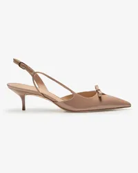 Stuart Weitzman Tully Slingback-Pumps Beige