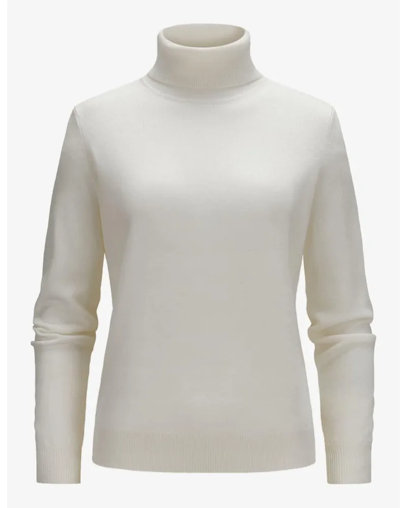 Luisa Di Carpi Cashmere-Rollkragenpullover Weiß