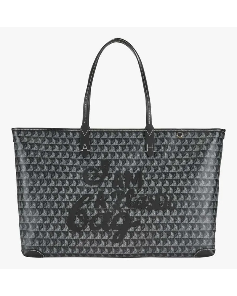 Anya Hindmarch I am a Plastic Bag Shopper Schwarz