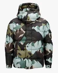 Moncler Mosa kurze Daunenjacke Grün