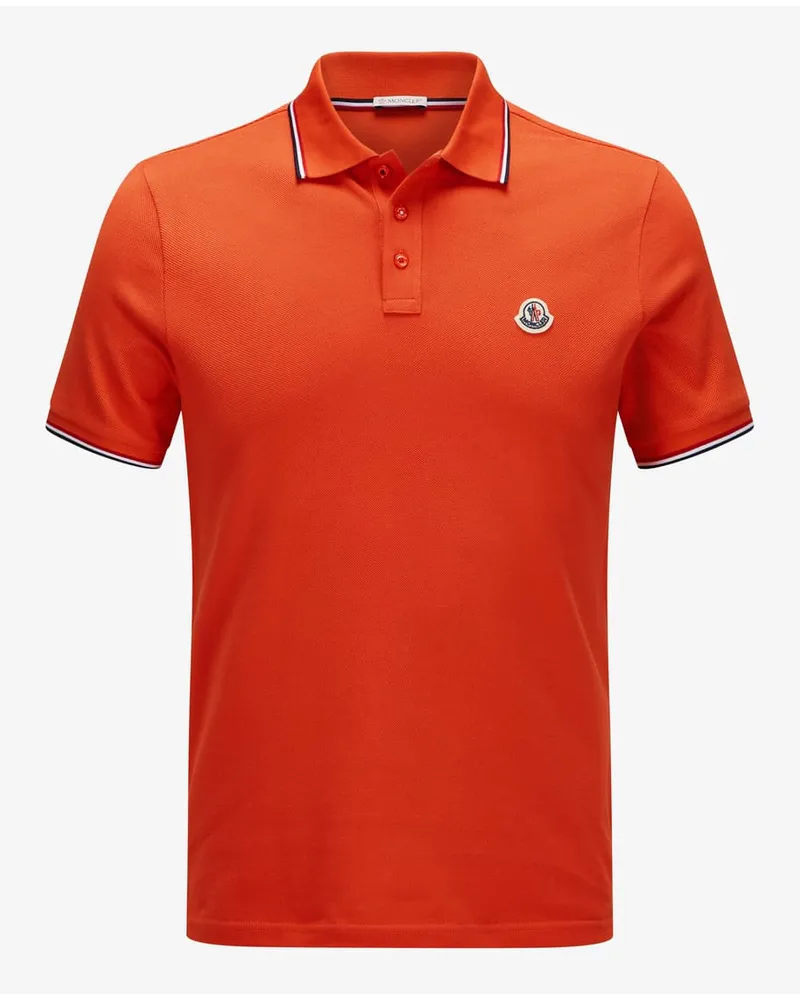 Moncler Polo-Shirt Rot