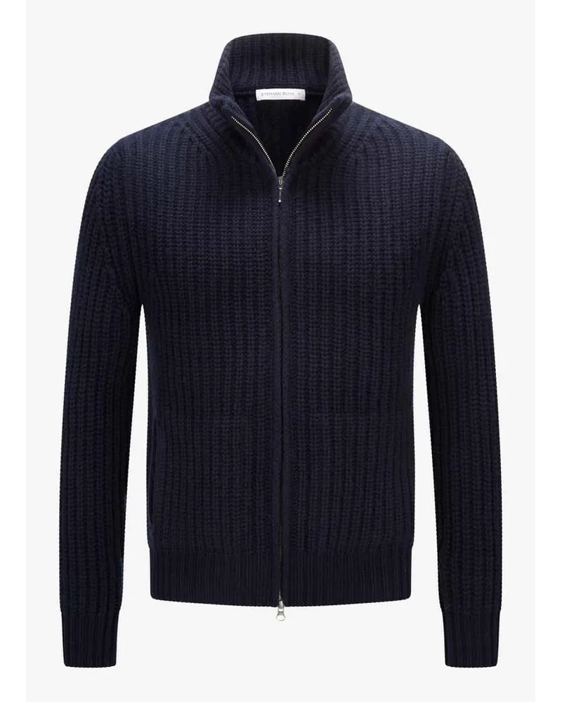 Stephan Boya Tim Cashmere-Strickjacke Blau