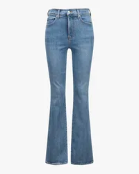 Veronica Beard Beverly Jeans High Rise Skinny Flair Blau