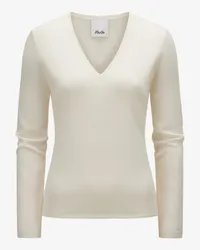 ALLUDE Cashmere-Pullover Weiß