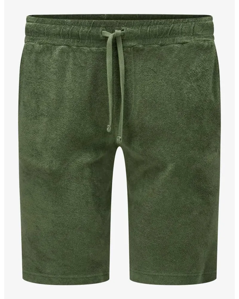 04651/ Terry Frottee Sweatshorts Grün