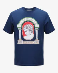 Casablanca Paris La Medaille Printed T-Shirt Blau