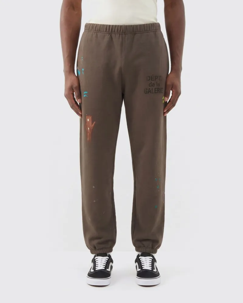 GALLERY DEPT. Jogginghose aus Baumwolle mit abstraktem Print Braun