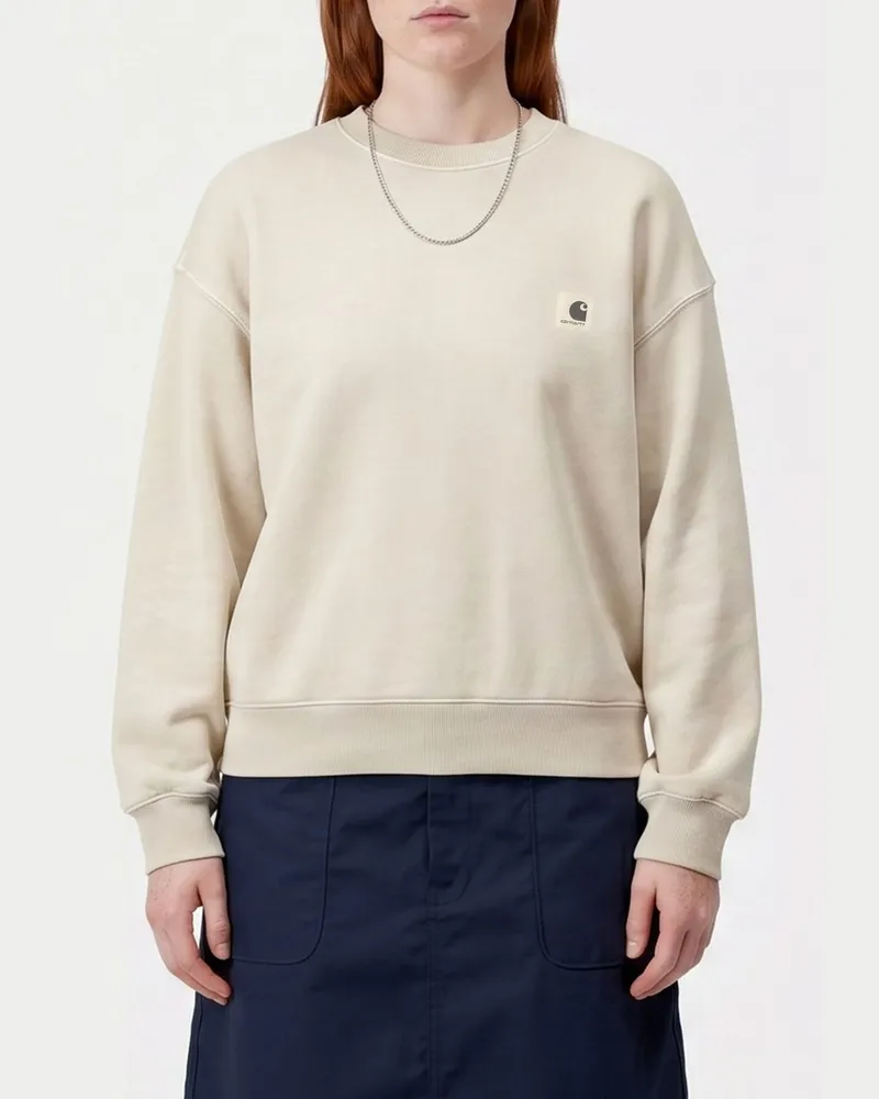 Carhartt WIP Rundhals-Sweatshirt aus Baumwolle Beige