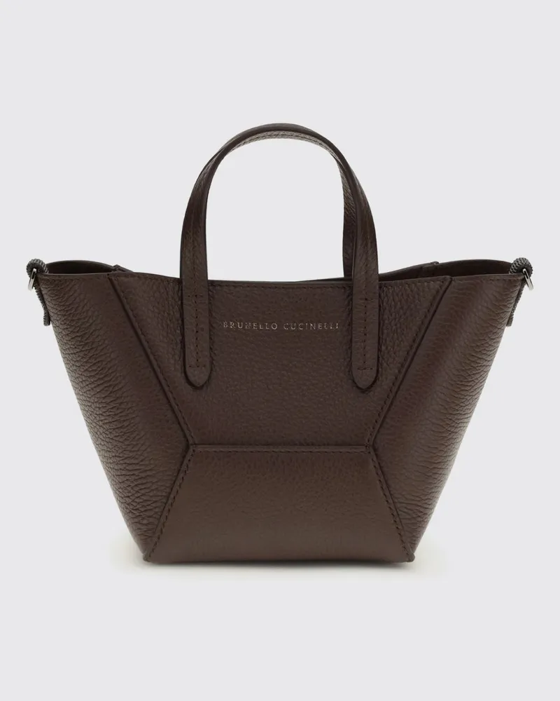 Brunello Cucinelli Schultertasche damen Violett