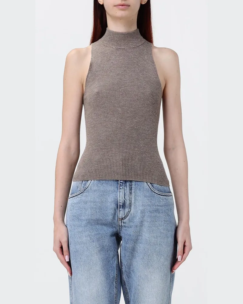 Brunello Cucinelli Top damen Braun