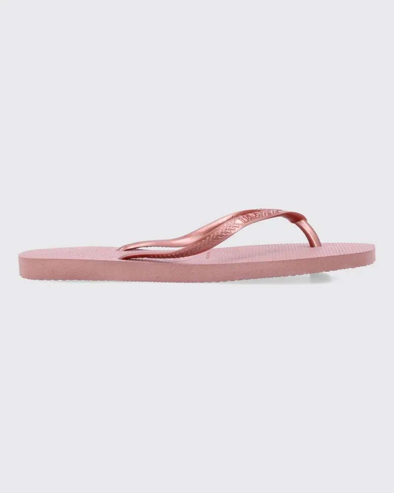 Havaianas Square Zehentrenner-Sandalen von aus Gummi mit eckiger Spitze Pink