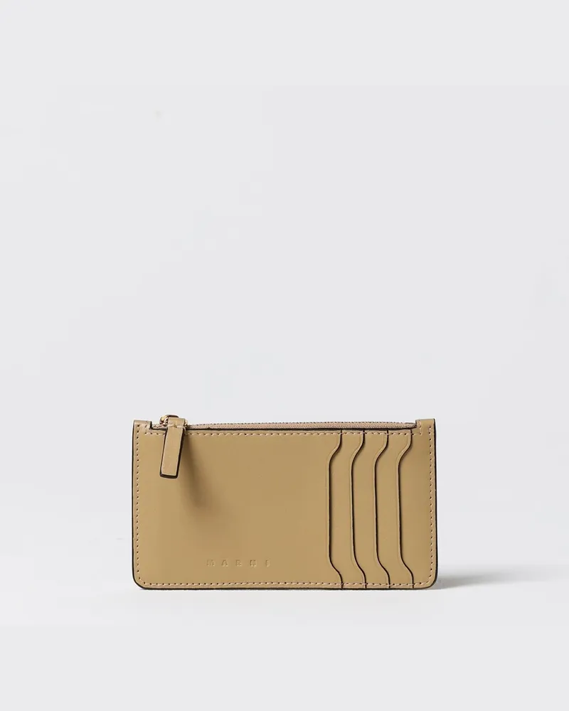 Marni Geldbeutel damen Beige