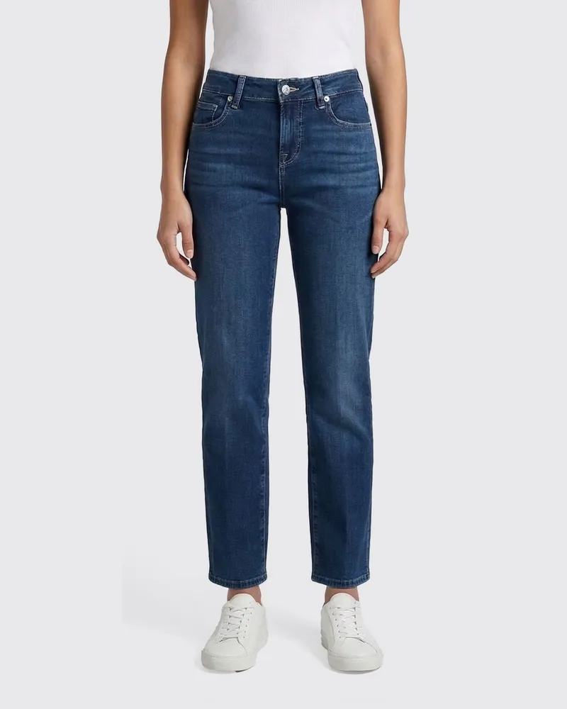 7 for all mankind Slim Fit Stretch Denim Jeans Blau