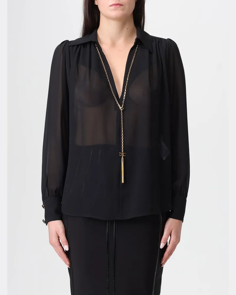 Elisabetta Franchi Hemdbluse damen Schwarz