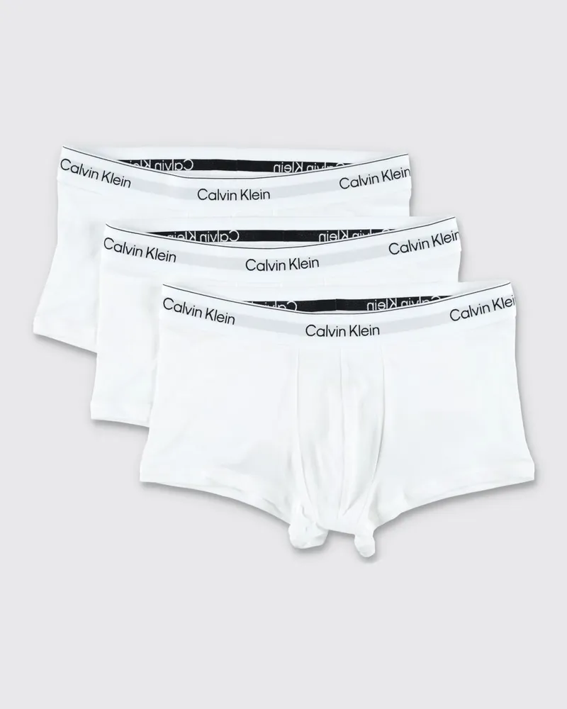 Calvin Klein 3er-Set Stretch-Baumwollboxershorts Weiß