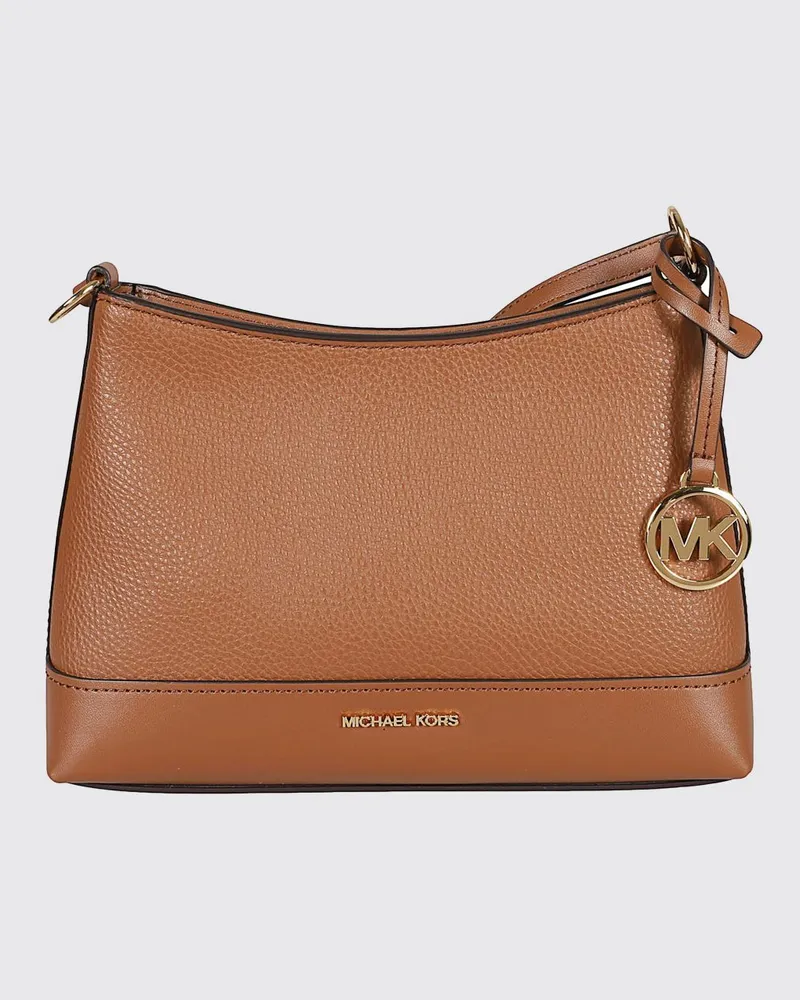 Michael Kors Tasche aus genarbtem Leder Braun
