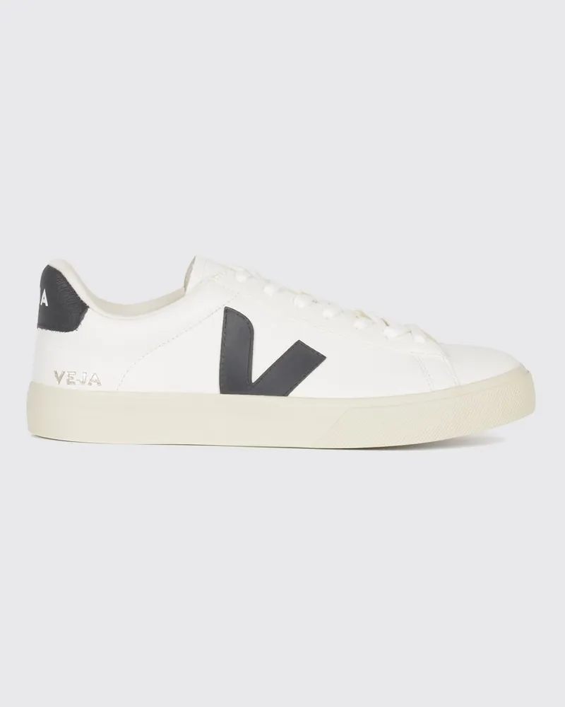 VEJA Campo O.T. Leder-Sneakers mit kontrastierendem V-Logo Weiß