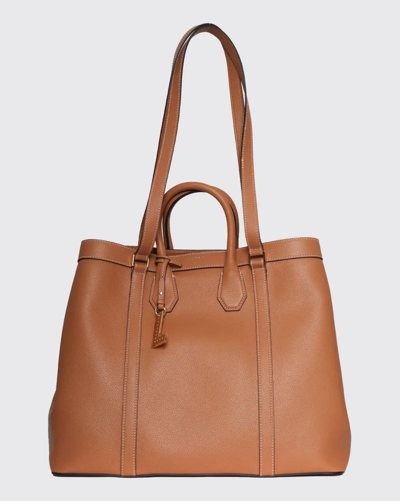 Lancel Schultertasche damen Camel