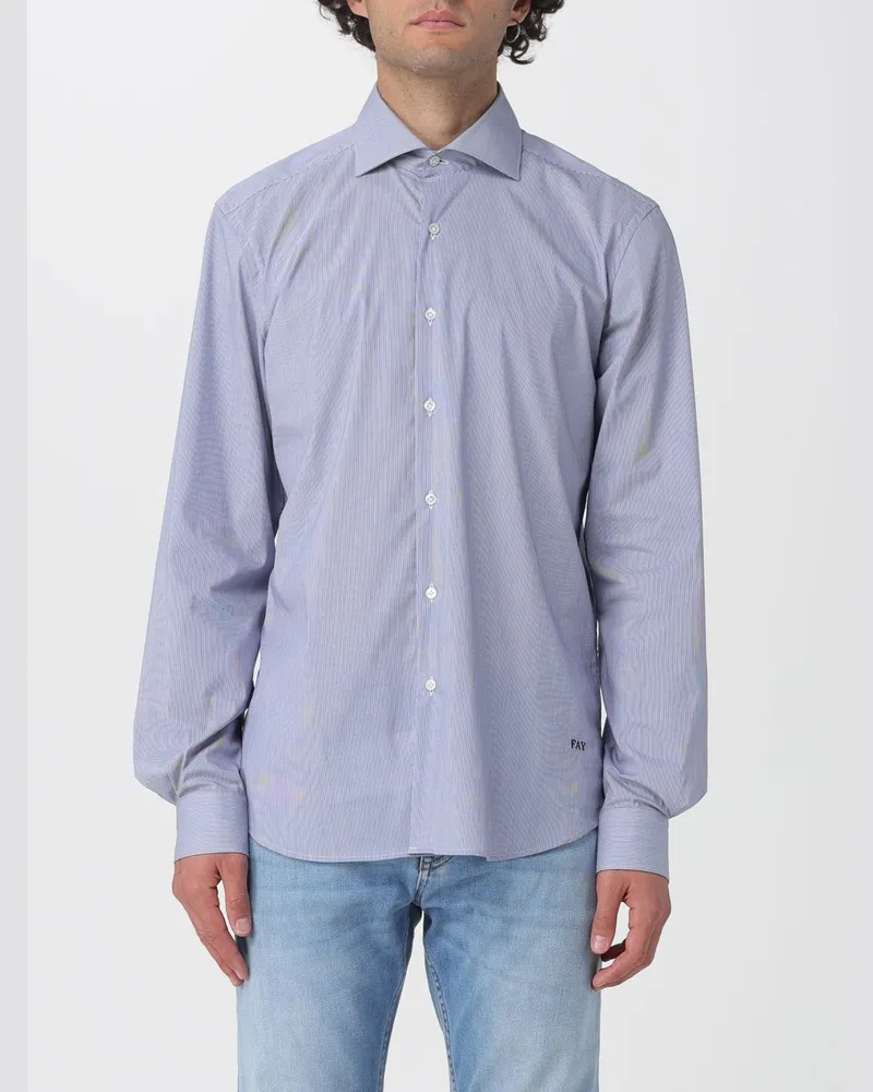 Fay Hemd herren Blau