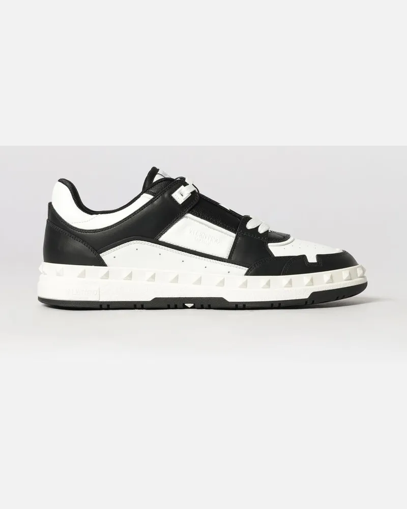 Valentino Garavani Freedots Leder-Sneakers Schwarz