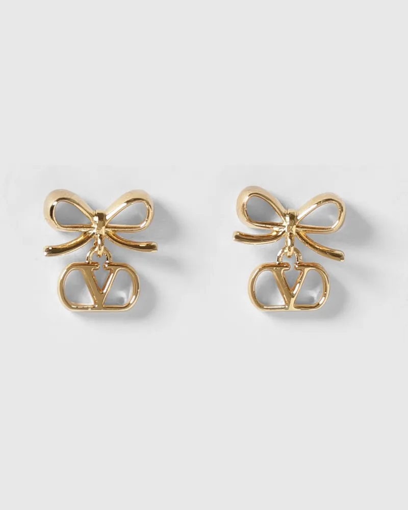 Valentino Garavani VLogo Signature Messingohrringe Gold