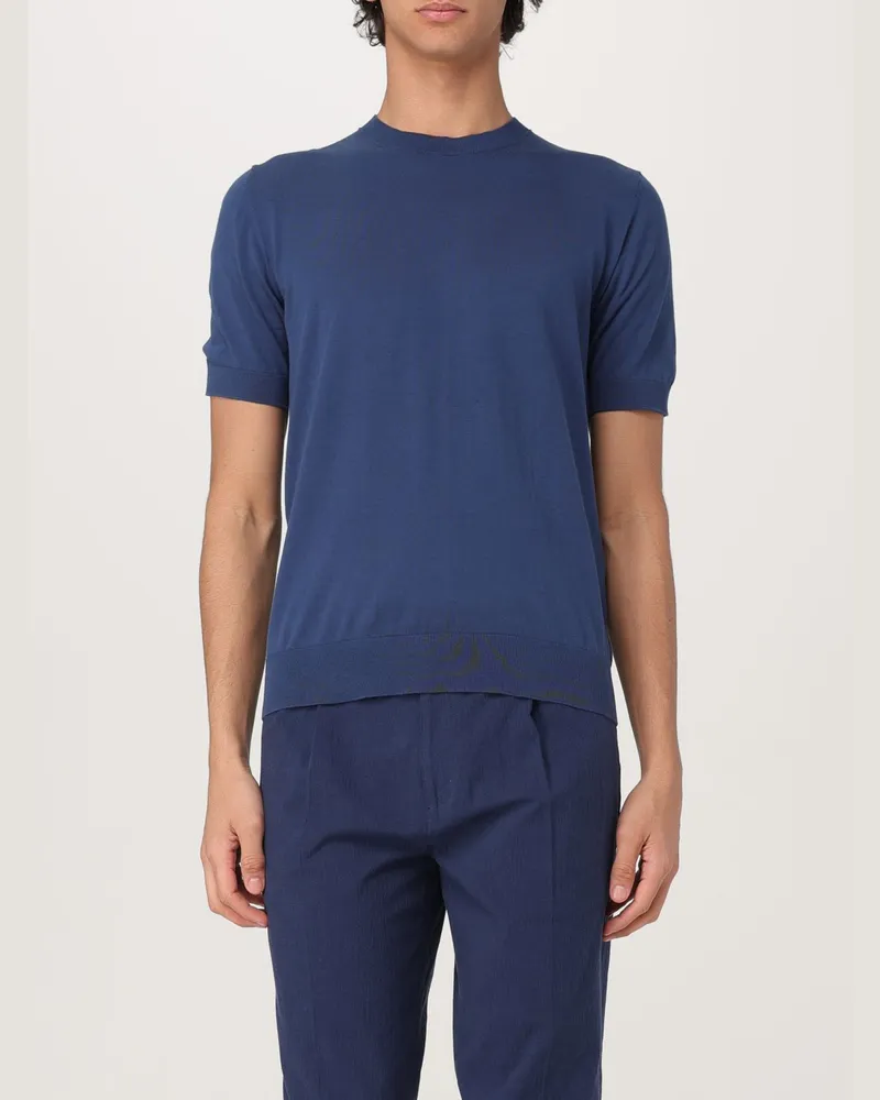 Paolo Pecora Milano Pullover herren Blau