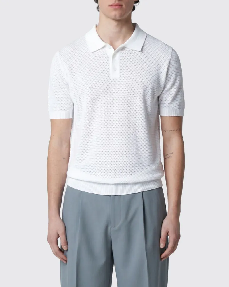 Roberto Collina Polo herren Weiß