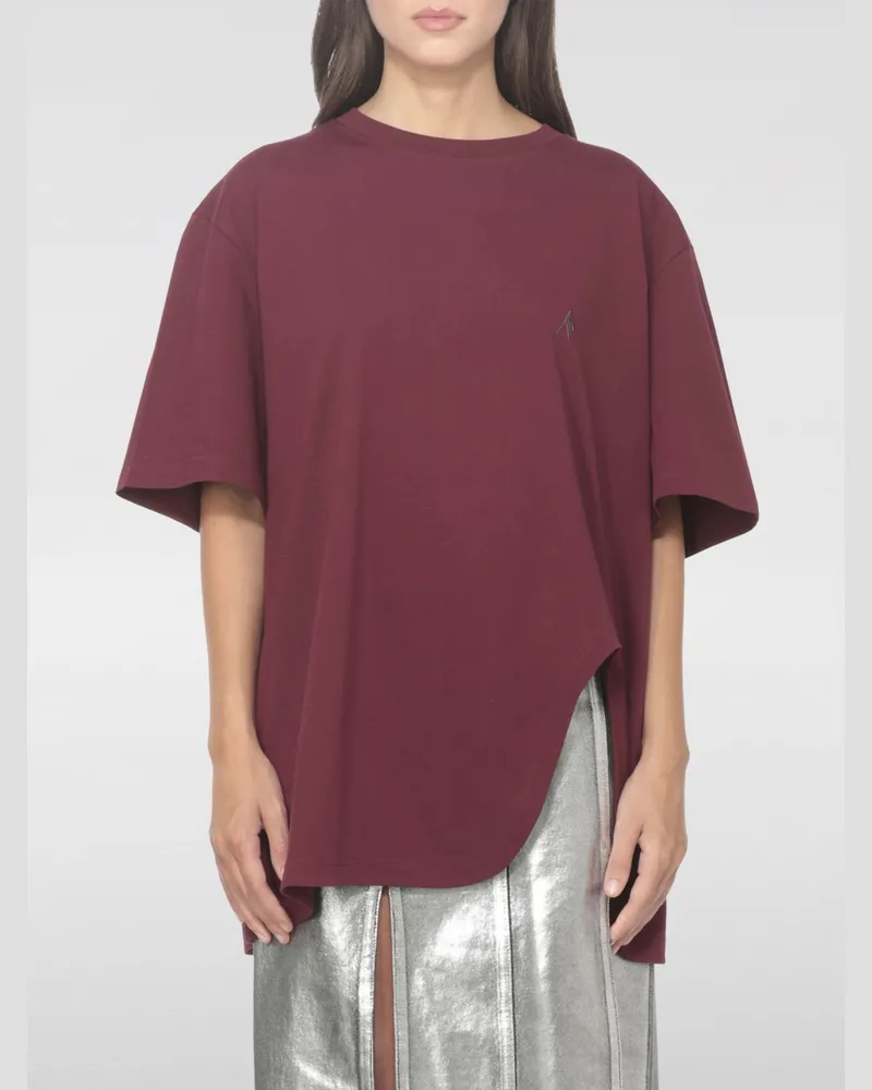 ATTICO T-shirt damen Burgunderrot