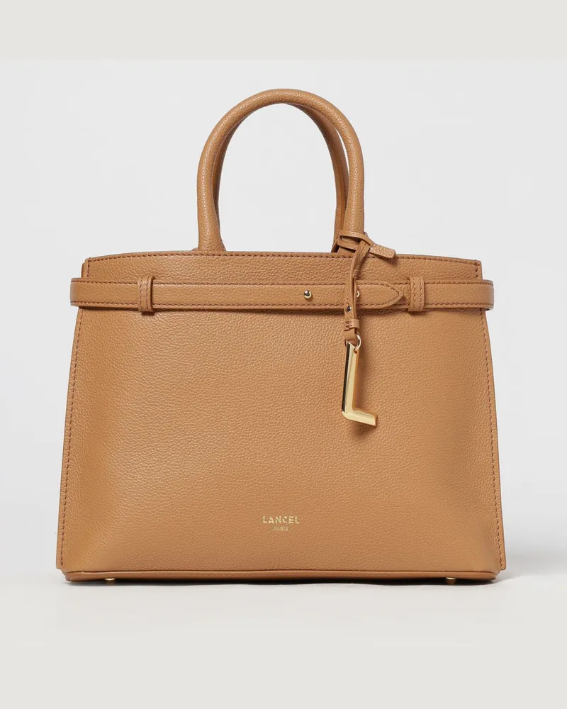 Lancel Schultertasche damen Camel