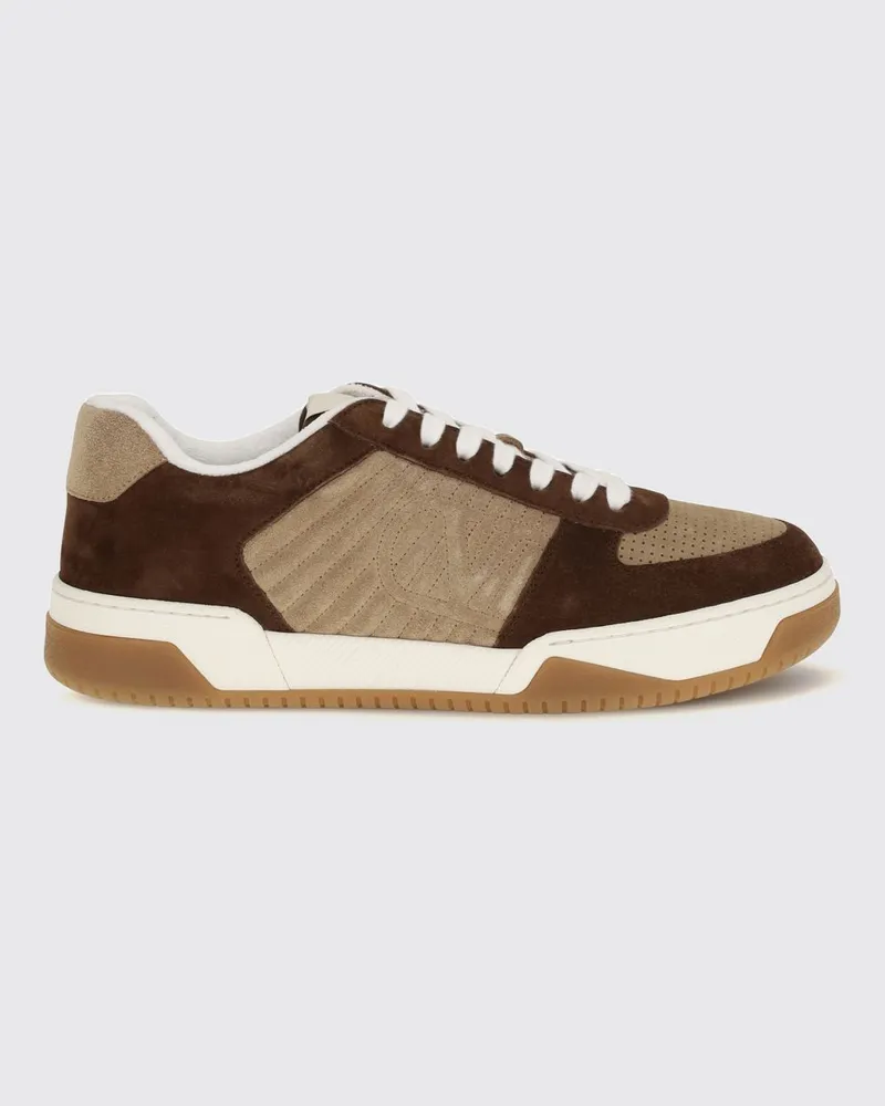 Valentino Garavani Low-Top-Sneaker aus Kalbsleder mit VLogo Signature Braun