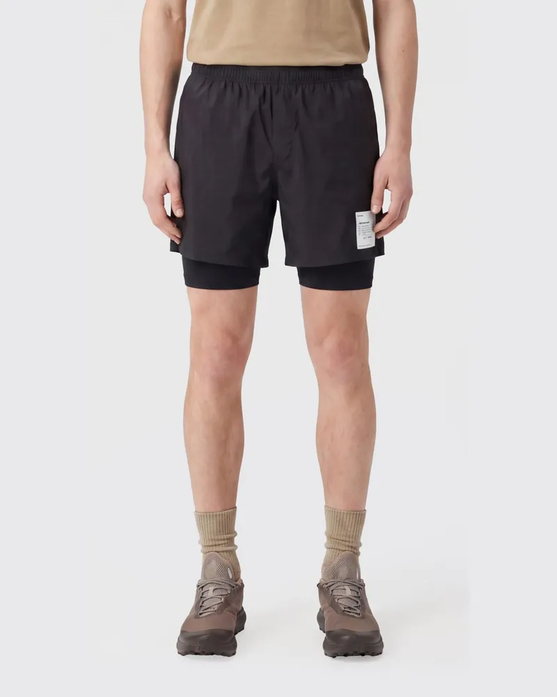 Satisfy Sportshorts aus Stretch-Funktionsgewebe Schwarz