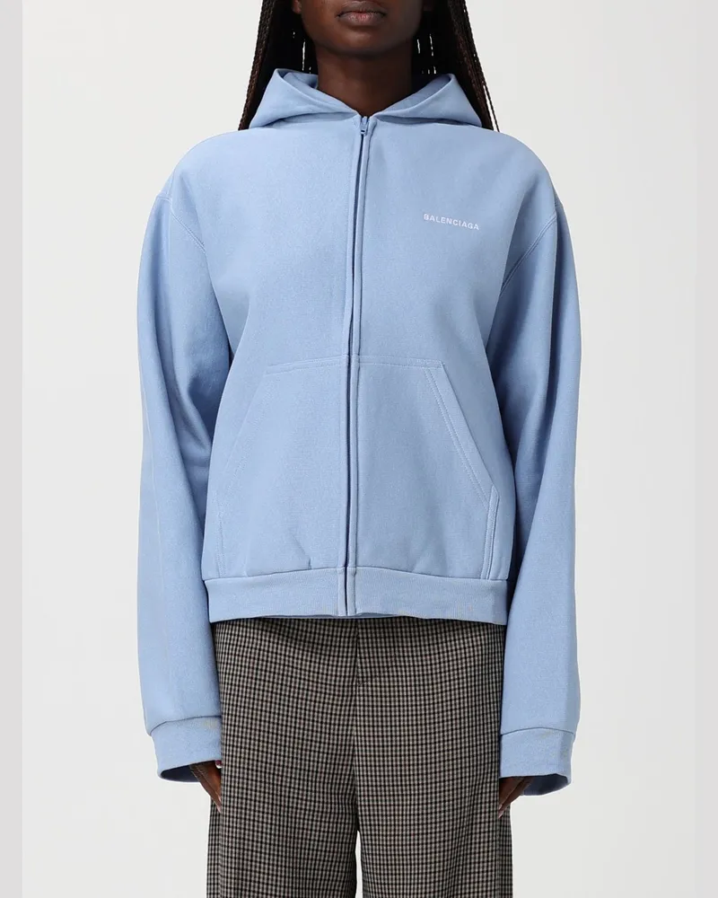 Balenciaga Sweatshirt damen Hellblau