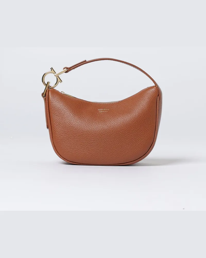 Ferragamo Schultertasche damen Leder