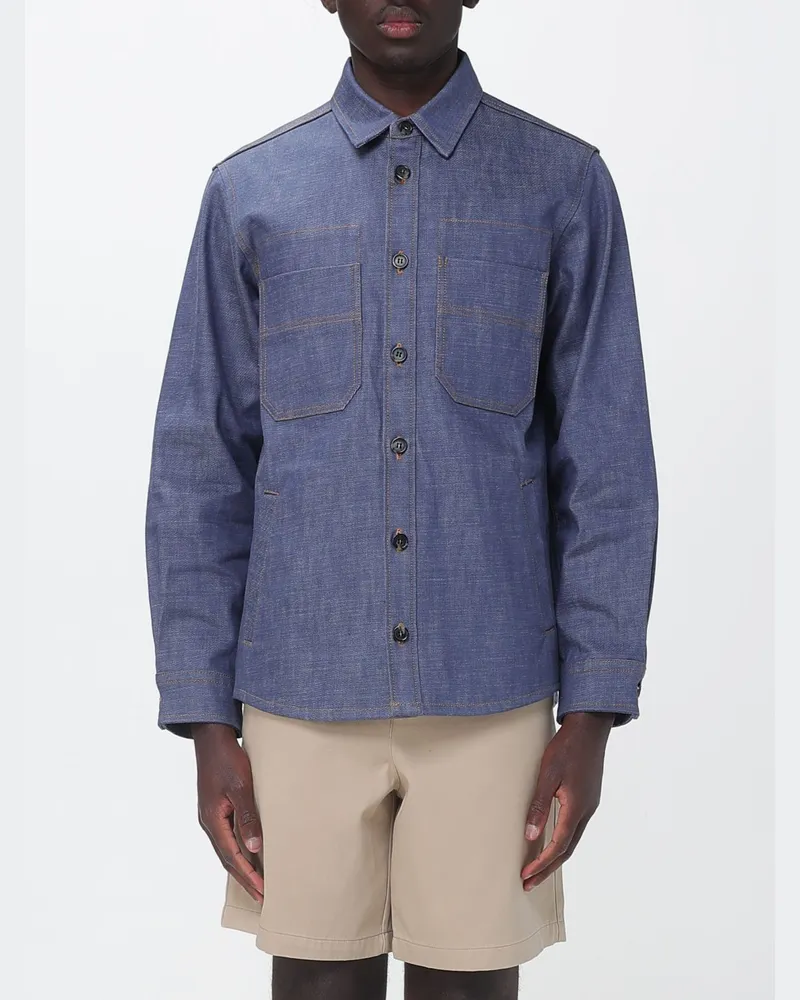 A.P.C. Jeansjacke aus Baumwolle Blau