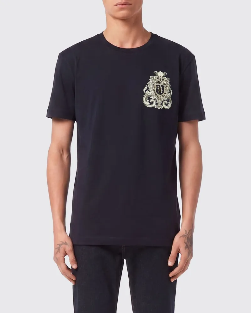 Billionaire T-Shirt aus Baumwolle mit Logo Blau
