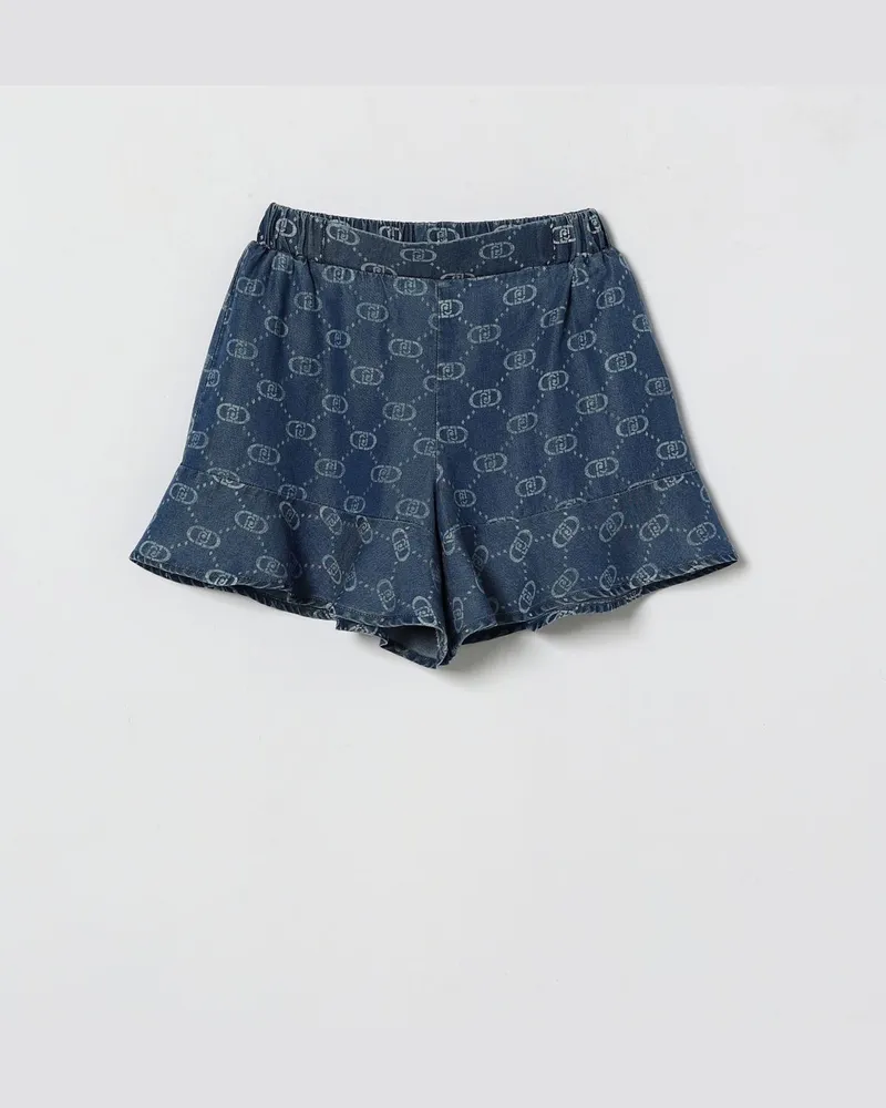 Liu Jo Lyocell-Shorts mit Monogramm Denim