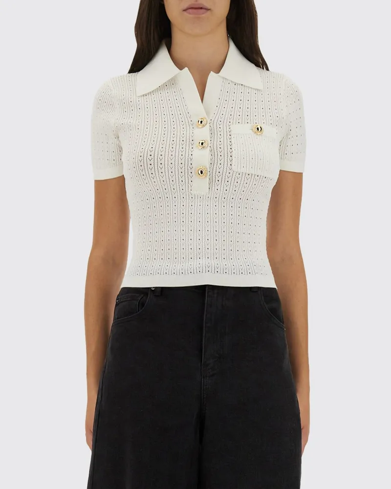 Self-Portrait Top damen Weiß