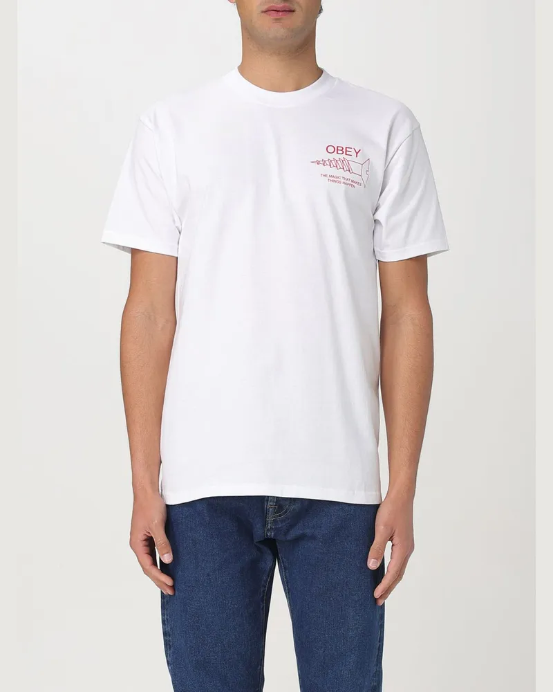Obey T-shirt herren Weiß