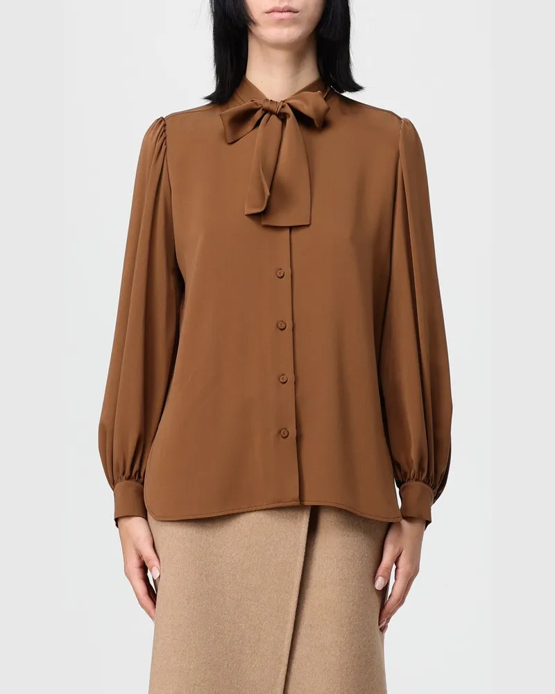 Max Mara Top damen Leder